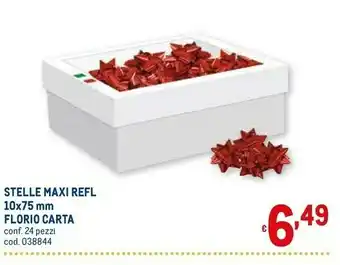 Metro Florio carta stelle maxi refl 10x75 offerta