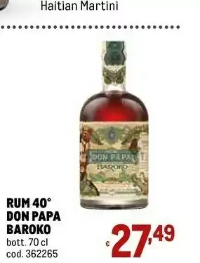 Don papa - rum 700 g(ml)