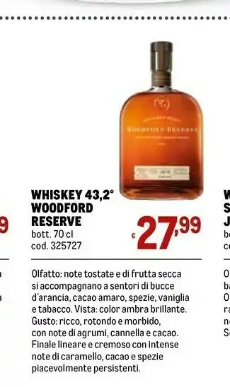 Woodford reserve whiskey