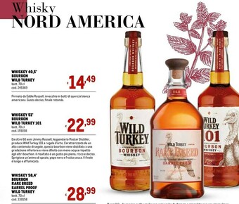Metro Wild turkey whiskey 40,5 bourbon offerta