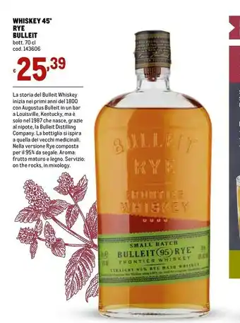 Bulleit whisky 45 rum
