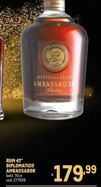 Rum 47 diplomatico ambassador