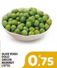 Il Centro Superstore Olive verdi dolci greche mammut offerta