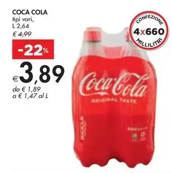 Bennet Coca cola tipi vari offerta