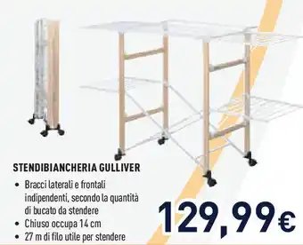 Unieuro STENDIBIANCHERIA GULLIVER offerta