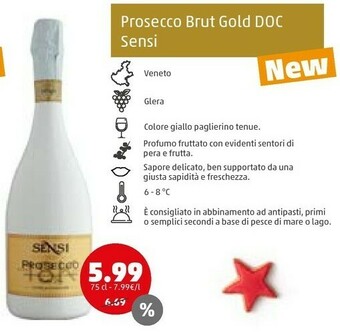 PENNY Prosecco brut gold doc offerta