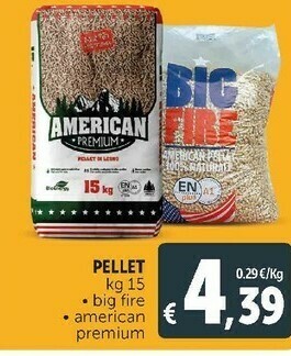 Pellet big fire/ american premium