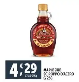 Deco Supermercati Maple joe sciroppo d'acero offerta