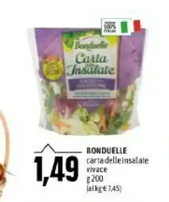 Emi Supermercati Carta delle insalate vivace 200 g offerta