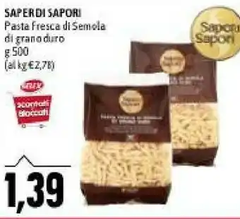 Emi Supermercati Pasta fresca di semola di grano duro offerta