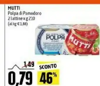 Emi Supermercati Mutti polpa di pomodoro offerta
