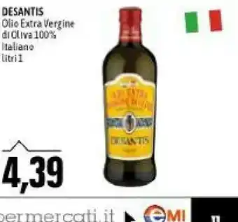 Emi Supermercati Desantis - olio extra vergine di oliva 100% italiano offerta