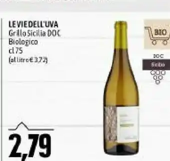 Emi Supermercati Le vie dell'uva grillo sicilia doc offerta