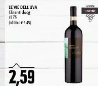 Emi Supermercati Le vie dell'uva chianti docg offerta