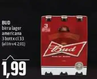 Emi Supermercati Bud birra lager americana offerta