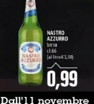 Emi Supermercati Nastro azzurro - birra 660 g(ml) offerta