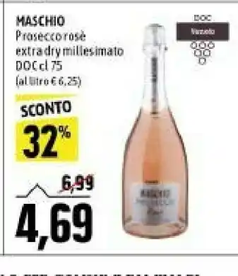 Emi Supermercati Prosecco rose extra dry millesimato doc offerta