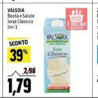 Emi Supermercati Bonta e salute soya classico offerta