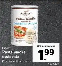 Lidl Ruggeri Pasta madre essiccata offerta
