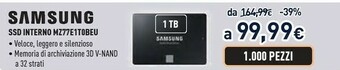 Unieuro Ssd interno m277e1t0beu offerta