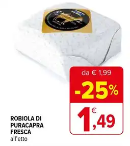 Iperal Robiola di puracapra fresca offerta