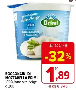 Iperal Bocconcini di mozzarella brimi offerta