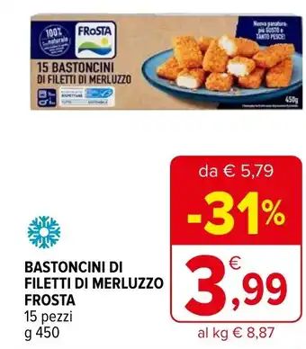 Iperal Bastoncini di filetti di merluzzo FROSTA offerta