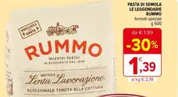 Iperal Pasta di semola le leggendarie RUMMO offerta