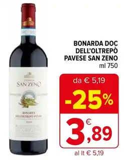 Bonarda dell'oltrepo pavese san zeno