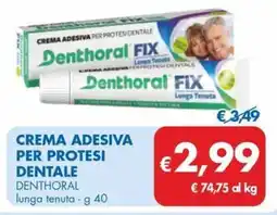 Crema adesiva per protesi dentale DENTHORAL