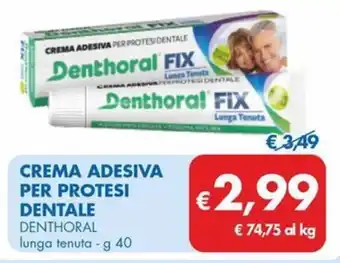 MD Discount Crema adesiva per protesi dentale DENTHORAL offerta