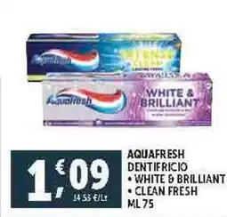 Deco Supermercati Aquafresh dentifricio offerta