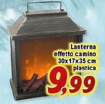 Lanterna effetto camino