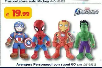Giokids Avengers personaggi con suoni 60 cm offerta
