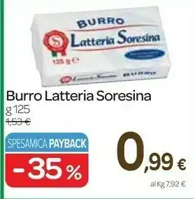 Carrefour Express Burro offerta