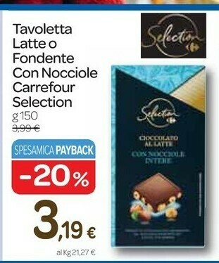 Carrefour Express Cioccolato offerta