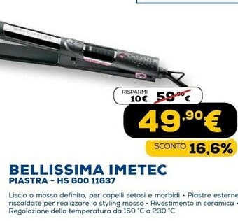 Euronics Bellissima piastra hs 600 11637 offerta