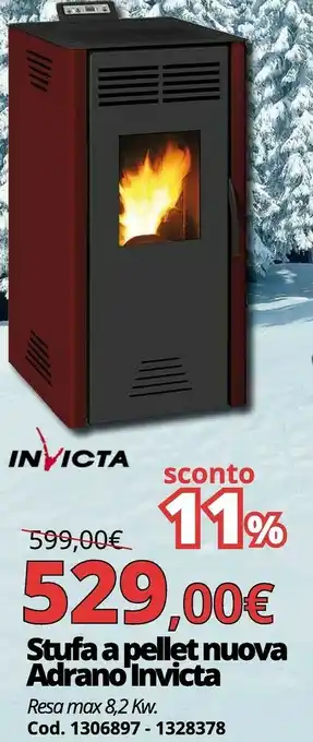 Brico Io Stufa a pellet nuova adrano invicta offerta
