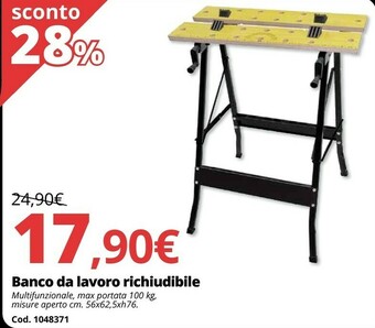 Banco da lavoro richiudibile