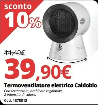 Brico Io Termoventilatore elettronico caldoblo offerta