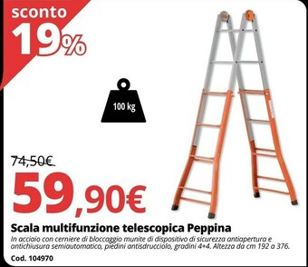 Brico Io Scala multifunzione telescopica peppina offerta