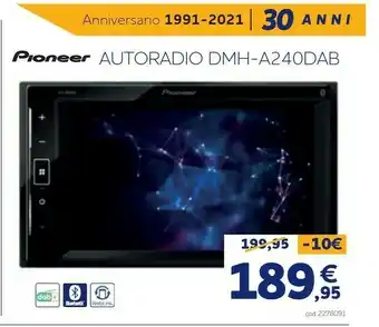 Norauto Autoradio dmh - a240 dab pioneer offerta