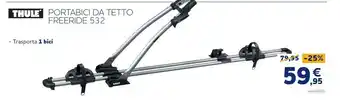 Norauto Portabici da tetto freeride 532 thule offerta
