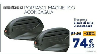 Portasci magnetico aconcagua menabo