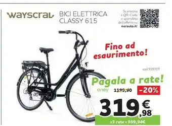 Norauto Bici elettrica classy 6150 wayscral offerta