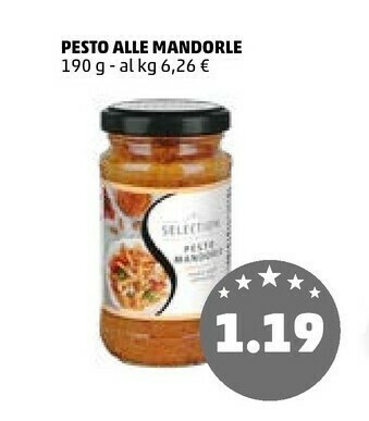 PENNY Selection pesto alle mandorle offerta