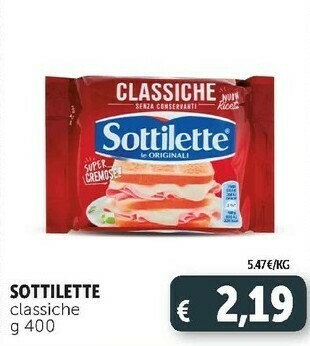 Deco Supermercati Sottilette classiche offerta