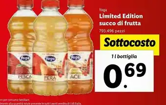 Lidl Limited ediction pera succo e polpa 1000 g(ml) offerta