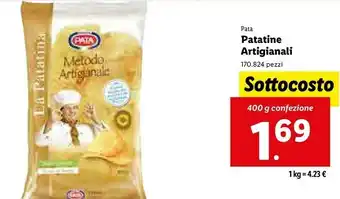 Lidl Pata - patatine artigianali 325 g(ml) offerta