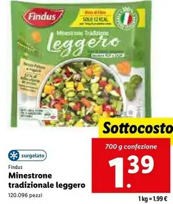 Lidl Minestrone tradizionale leggero offerta